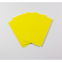 Blanco plastickaarten (geel)