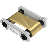 Evolis Monochrome Ribbon Kit, Metallic Gold