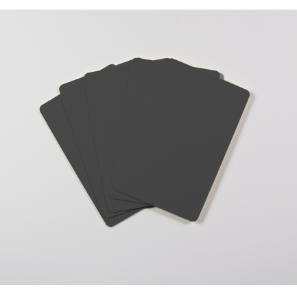 Blanco plastickaarten (mat zwart)