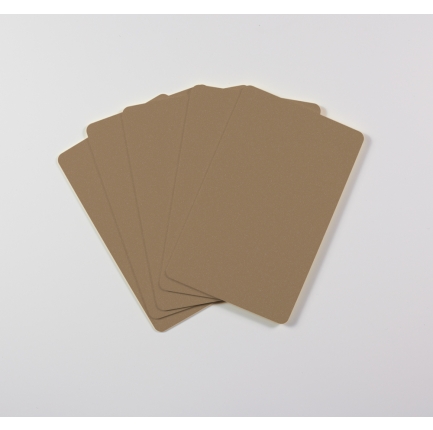 Blanco Plastikkarten (bronze metallic)
